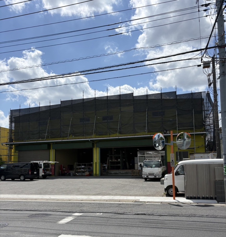 柏市豊四季 倉庫足場工事